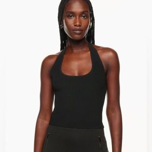 Sculpt Knit Backless Halter Top